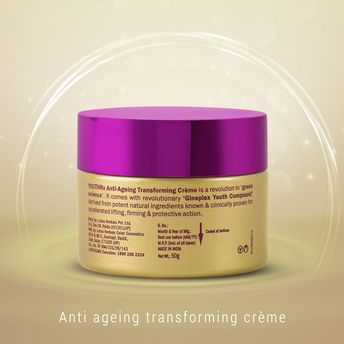 YouthRx Anti Ageing Transforming Face Cream SPF 25 , Reduce Dark Spots & Blemishes