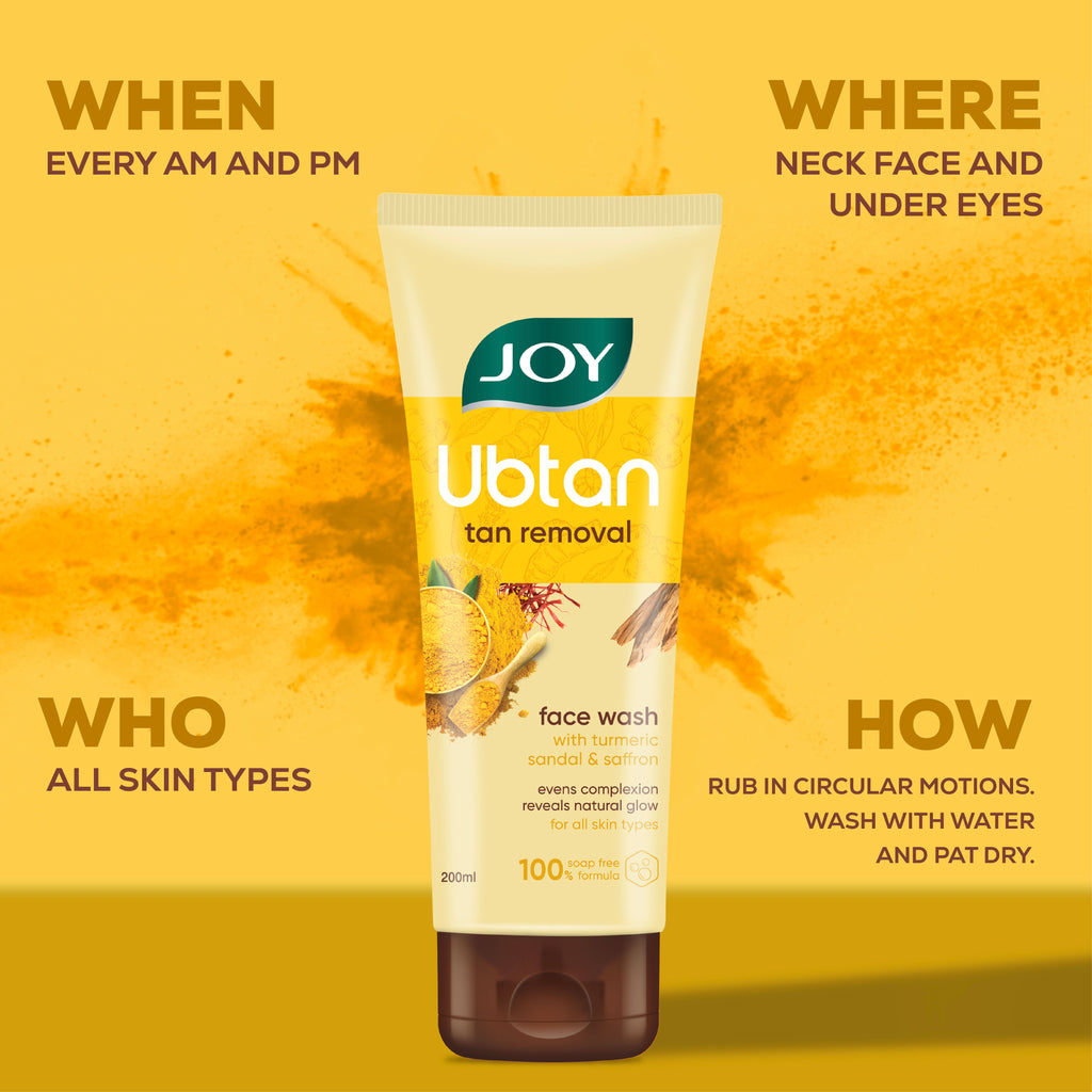 Ubtan Tan Removal Face Wash, For Natural Glowing Skin
