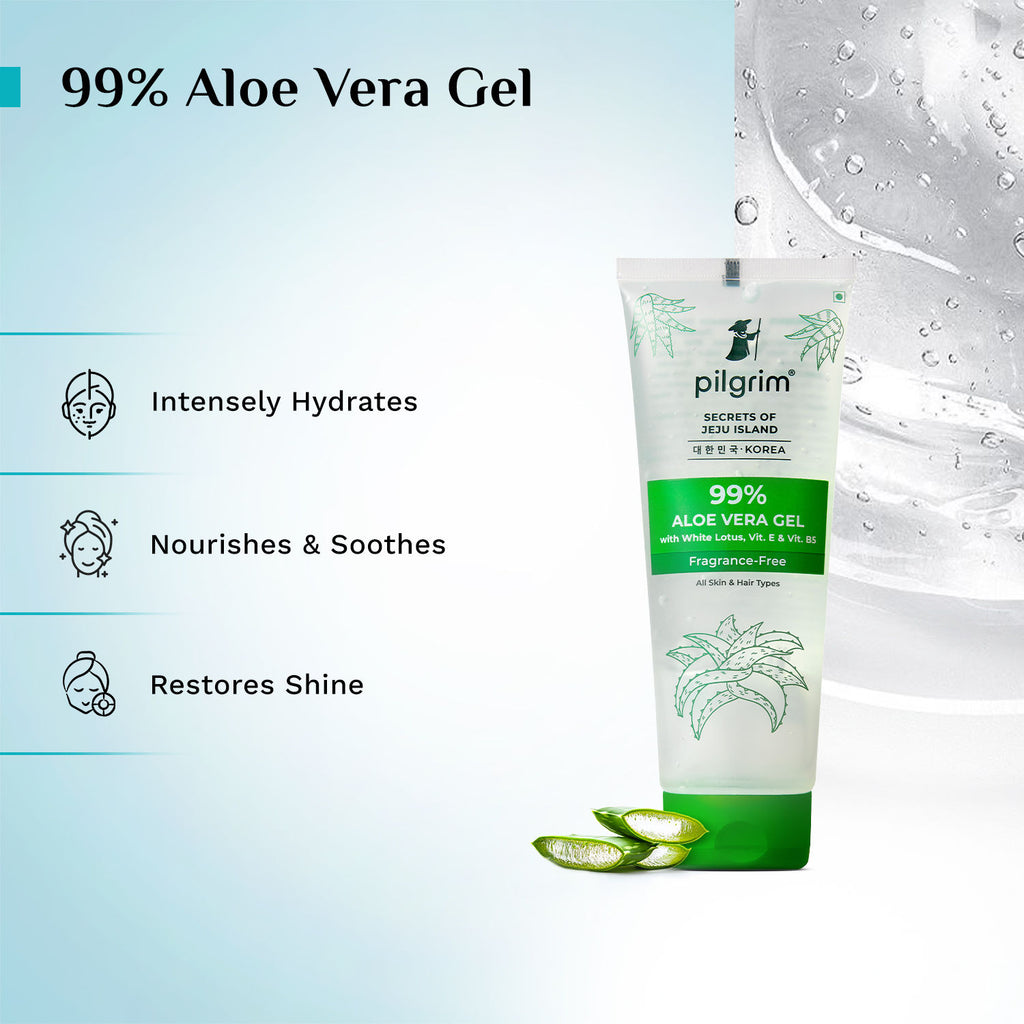 Aloe Vera Gel With Vitamin E For Glowing Skin & Hair