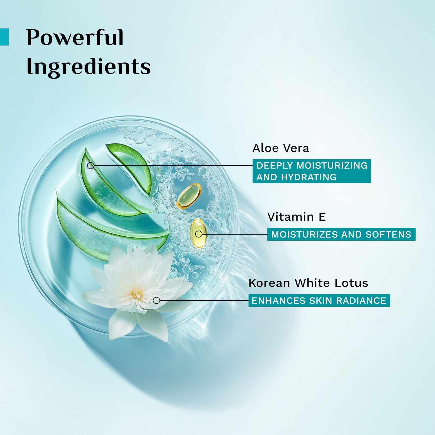Aloe Vera Gel With Vitamin E For Glowing Skin & Hair