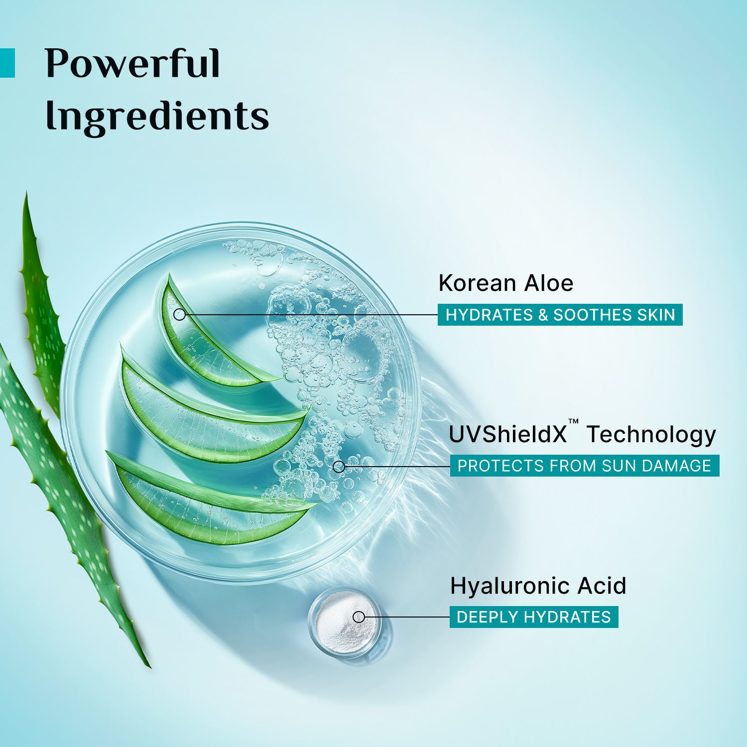Korean Aloe Cooling Fluid Sunscreen SPF 50+ PA++++ With Hyaluronic Acid