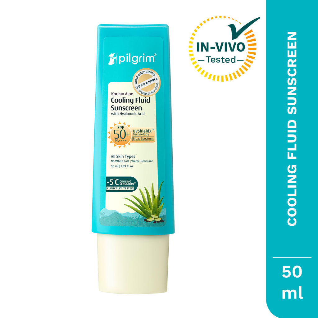 Korean Aloe Cooling Fluid Sunscreen SPF 50+ PA++++ With Hyaluronic Acid