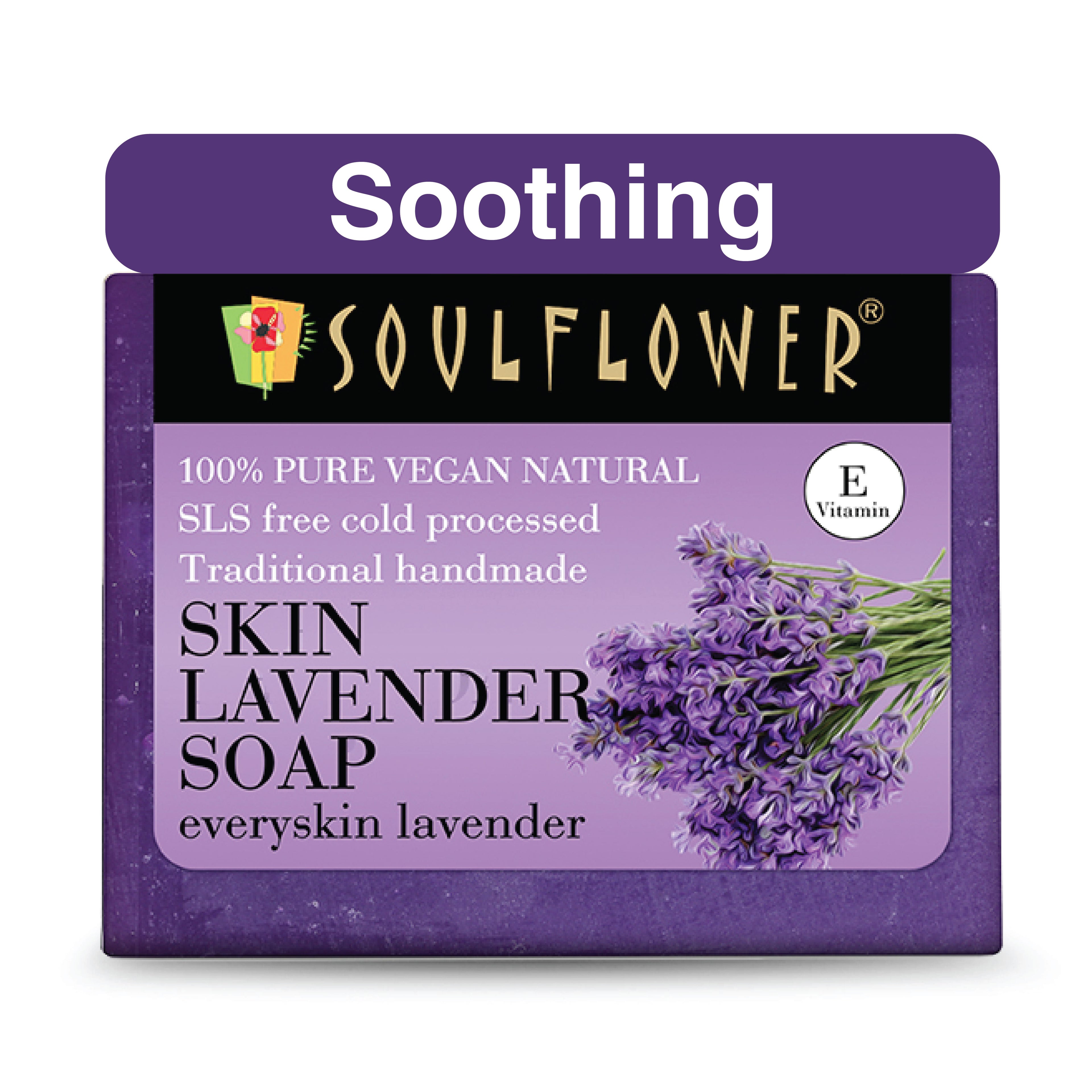 Organic Handmade Lavender Bathing Soap For Dry Skin & Body Odor, Moisturise & Hydrate