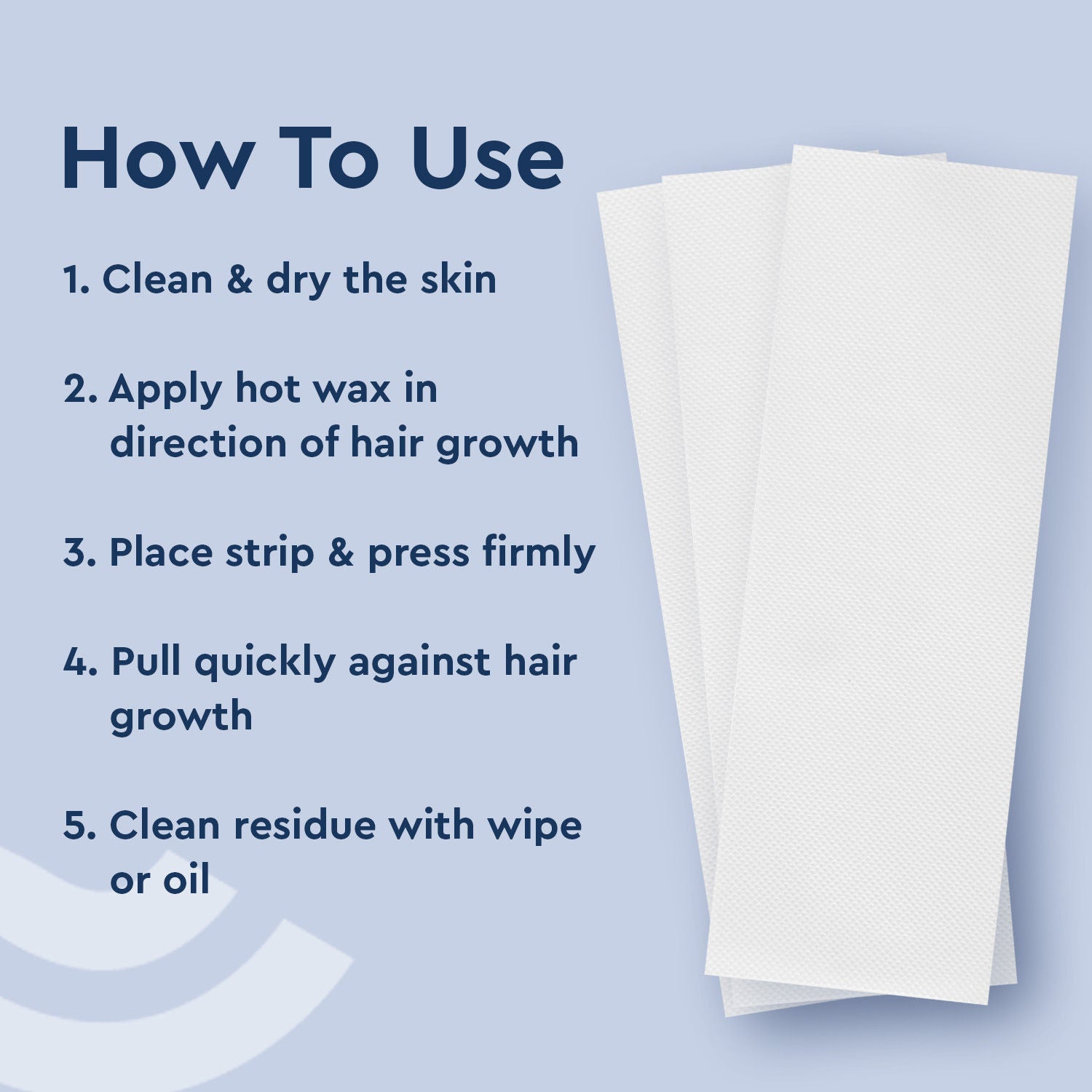 Hair Removal Body Wax Strips