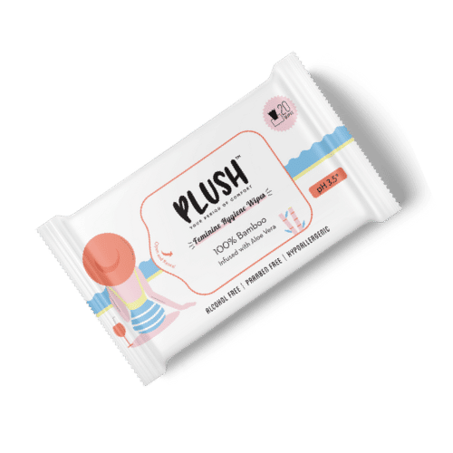 Feminine Hygiene Intimate Wipes - Natural , pH Balanced - 20Pcs
