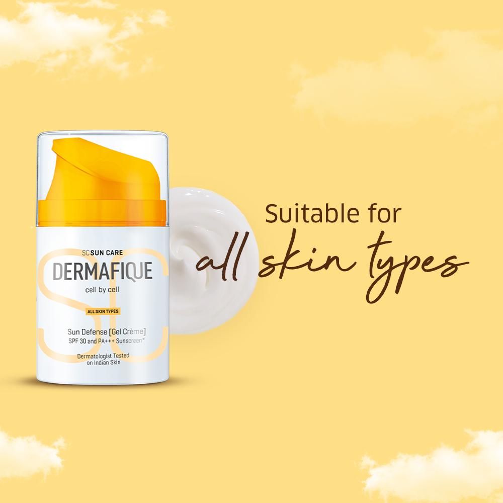 Sun Defense Gel Crème, SPF 30, PA +++ Sunscreen 50g, Prevents Tanning & Pigmentation