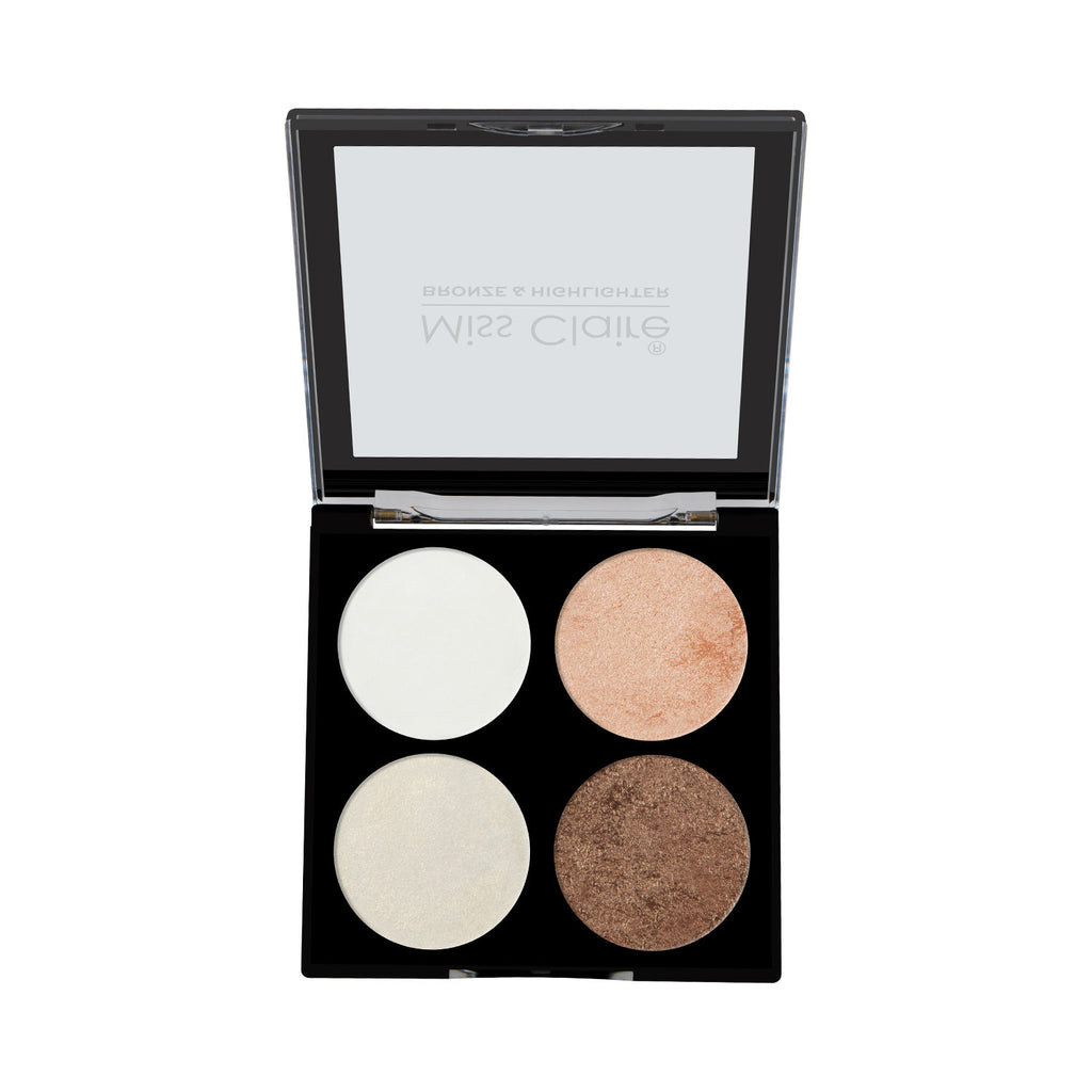 Bronze & Highlighter Makeup Studio Palette - 4