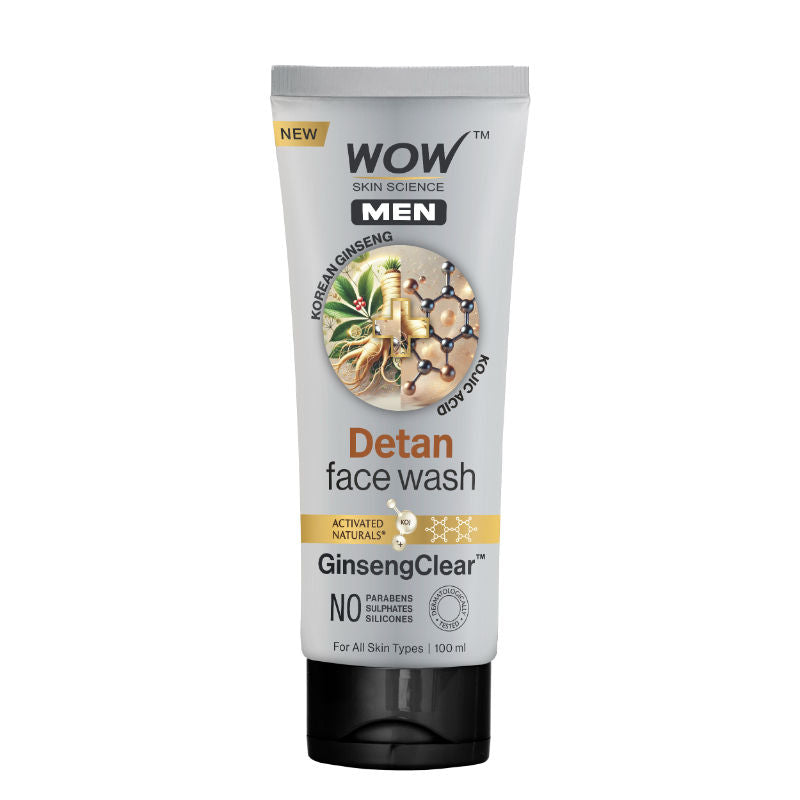 Skin Science Men Korean Ginseng + Kojic Acid Detan Face Wash