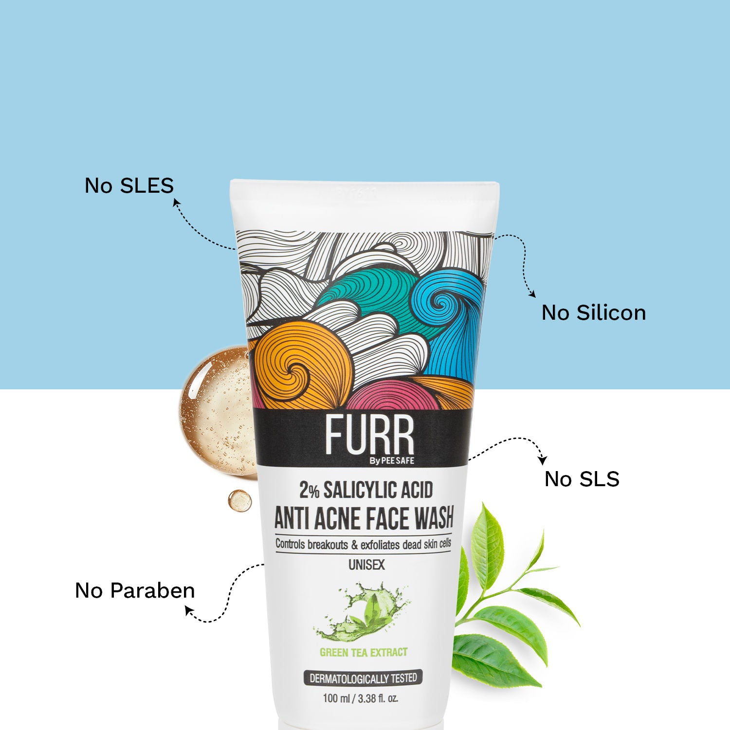 2% Salicylic Acid & Green Tea Anti Acne Face Wash