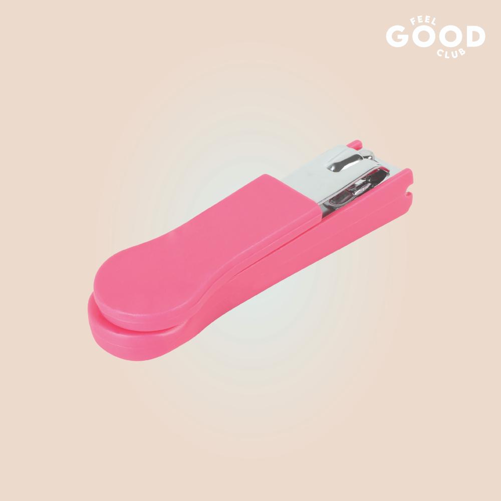 Pink Nail Clipper For Cutting Trimming Finger & Toe Nails For Diy Manicure Pedicure