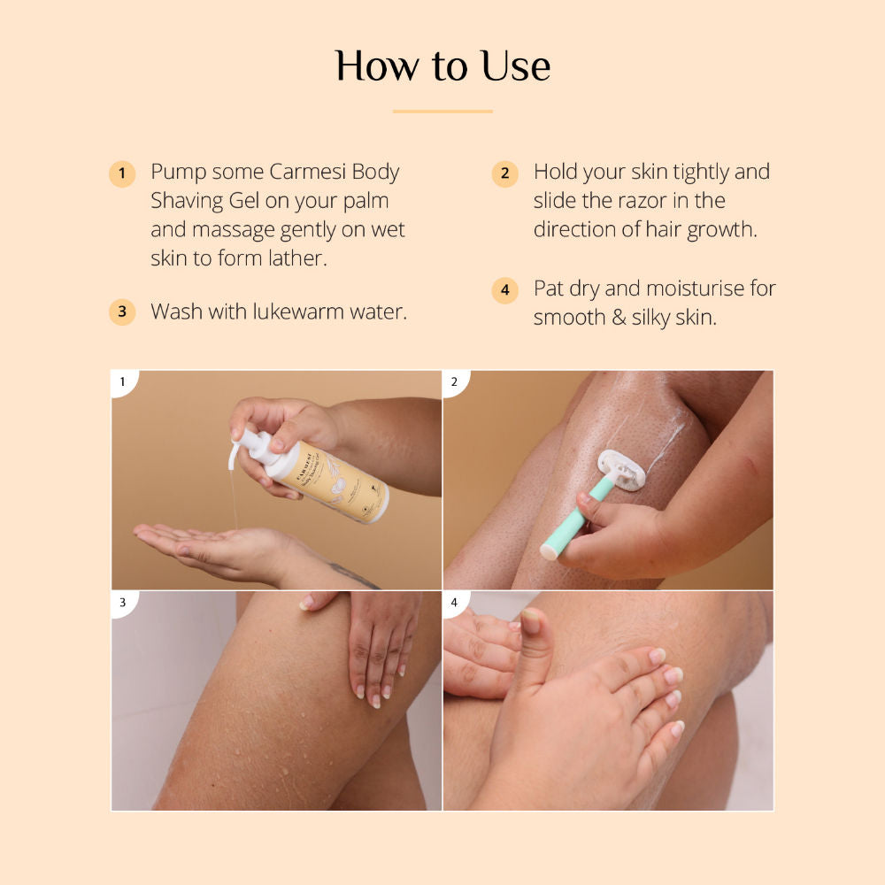 Oh-So-Smooth Body Shaving Gel - Prevents Cuts - No Paraben or Alcohol - 200 ml
