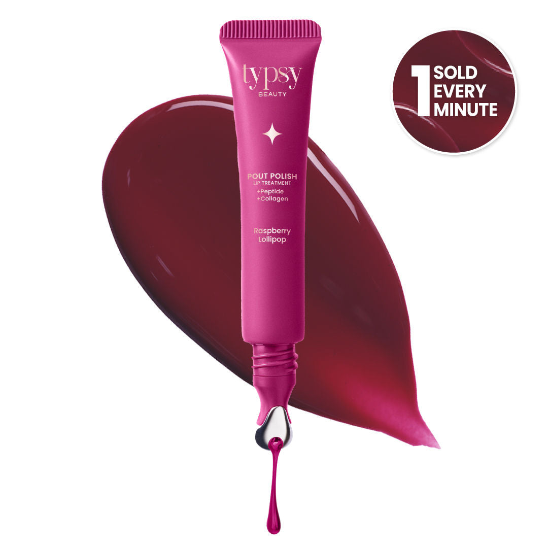 Glaze Pout Polish Peptide Lip Treatment Balm - 03 Raspberry Lollipop