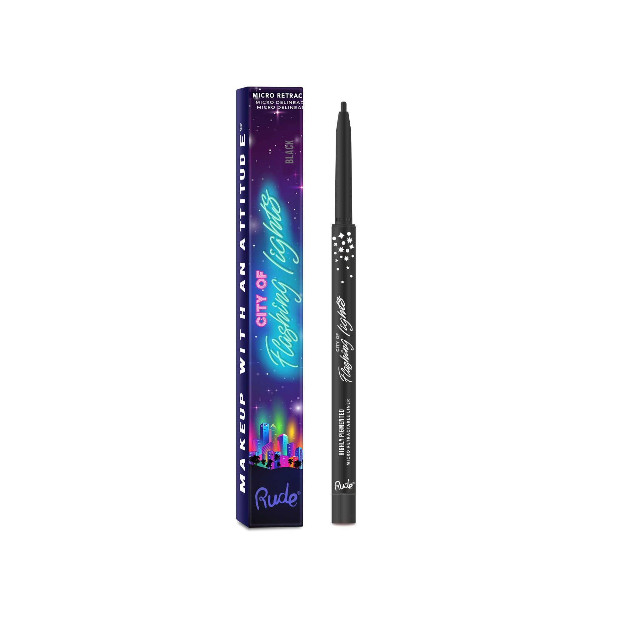 City Of Flashing Lights Micro Retractable Liner