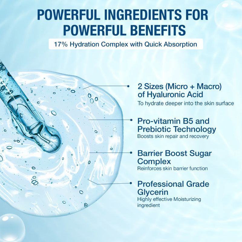 Hydro Boost Hyaluronic Acid Moisturizing Face Serum with Vitamin B5 for Dry & Normal Skin