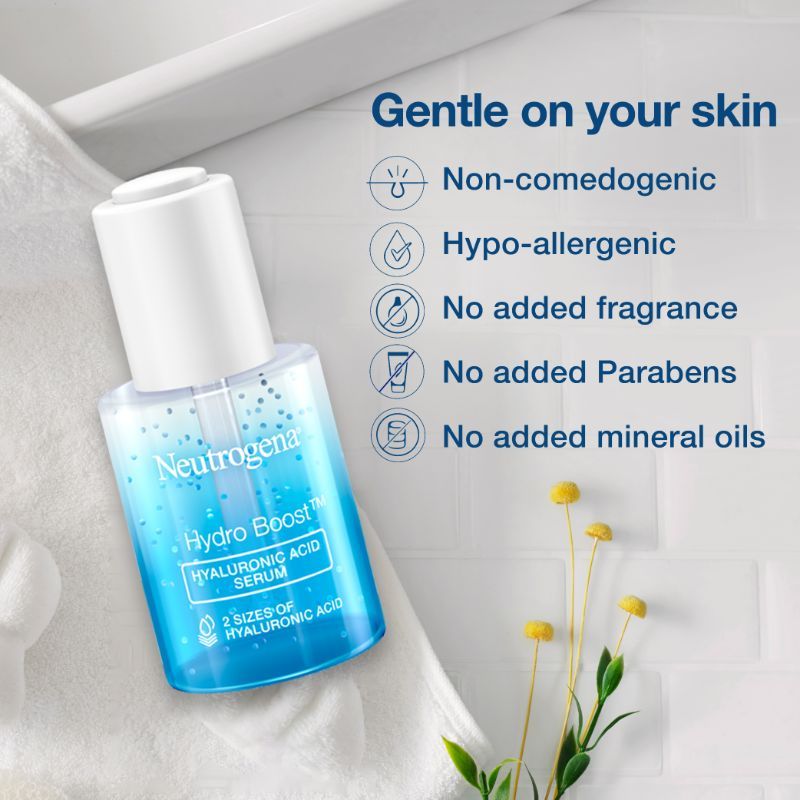 Hydro Boost Hyaluronic Acid Moisturizing Face Serum with Vitamin B5 for Dry & Normal Skin