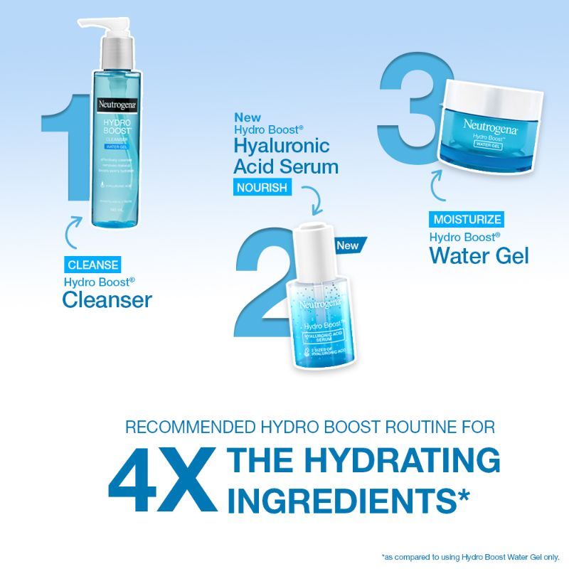 Hydro Boost Hyaluronic Acid Moisturizing Face Serum with Vitamin B5 for Dry & Normal Skin