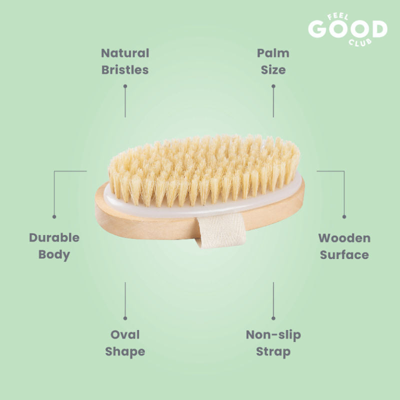 Exfoliating Dry Body Scrubbing Brush For Lymphatic Drainage & Cellulite Management