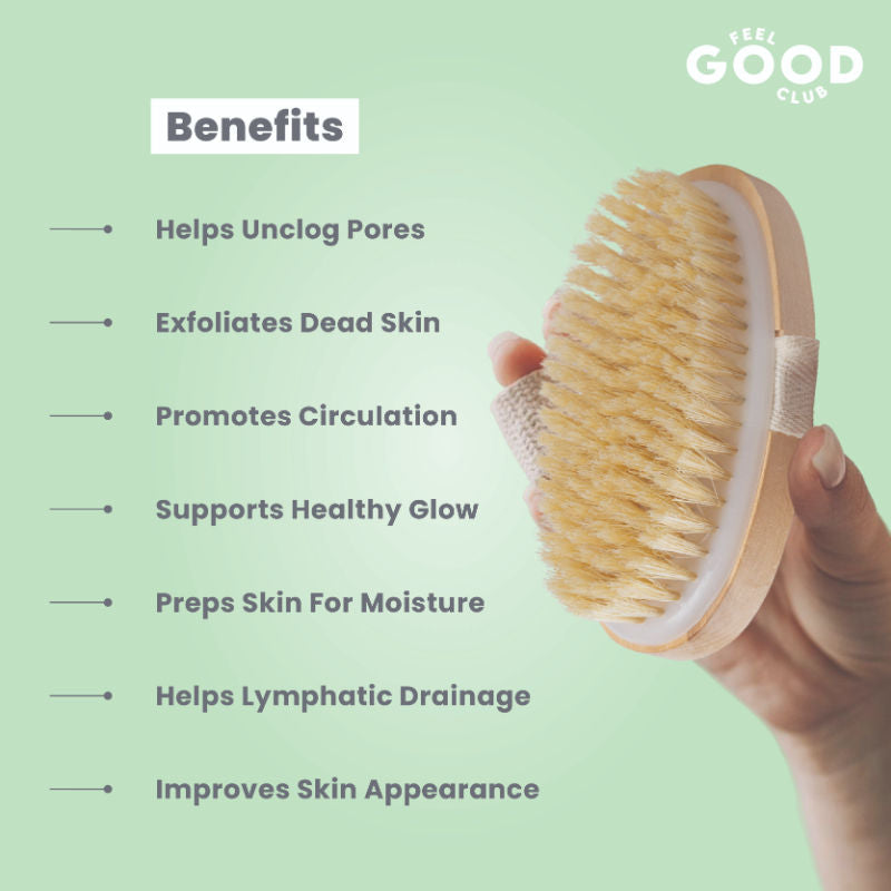 Exfoliating Dry Body Scrubbing Brush For Lymphatic Drainage & Cellulite Management