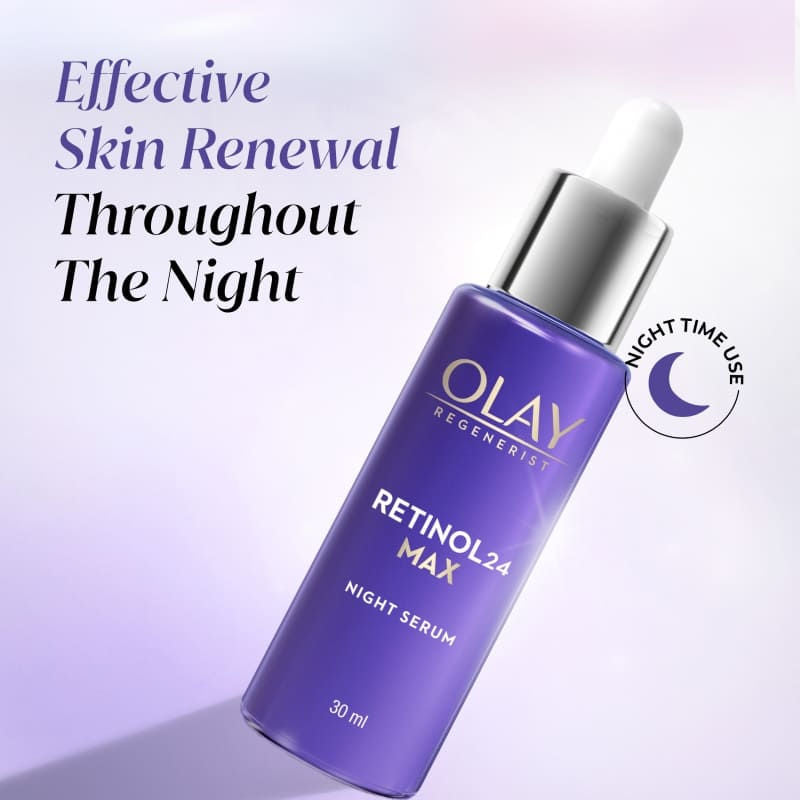 Retinol 24 Max Anti Ageing Night Serum, Visibly Reduces Wrinkles In 7 Nights, Fragrance Free
