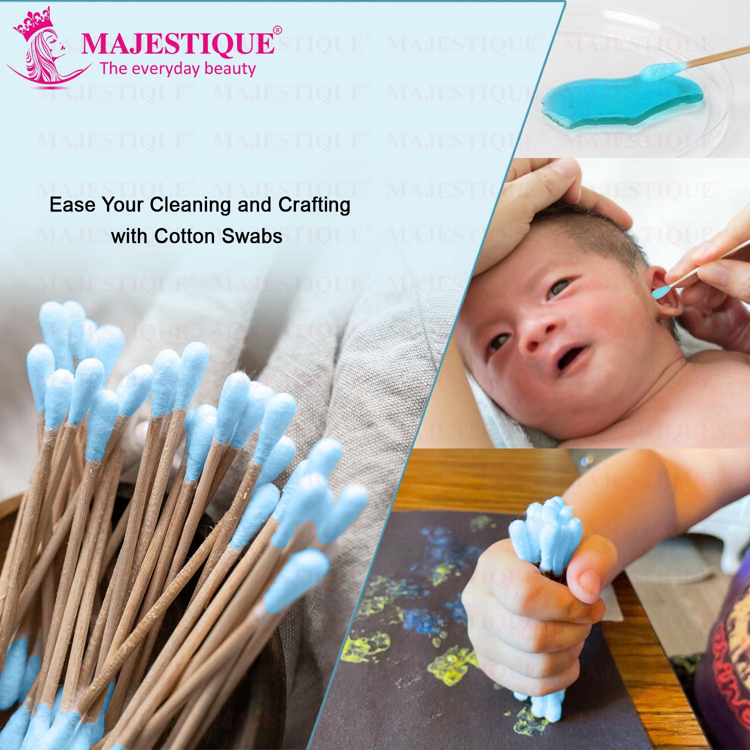 500-Swab Ear Cleaner Buds, Eco-Friendly And Multi-Functional Cotton Swab Stick