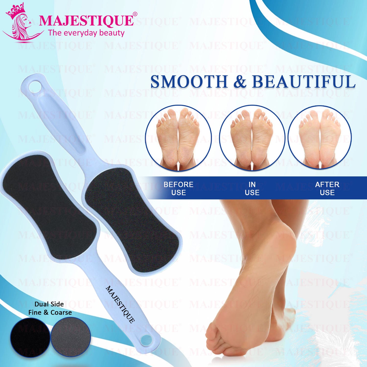 Foot Scrubber - Callus Remover & Pedicure Tool for Wet & Dry Feet - Color May Vary