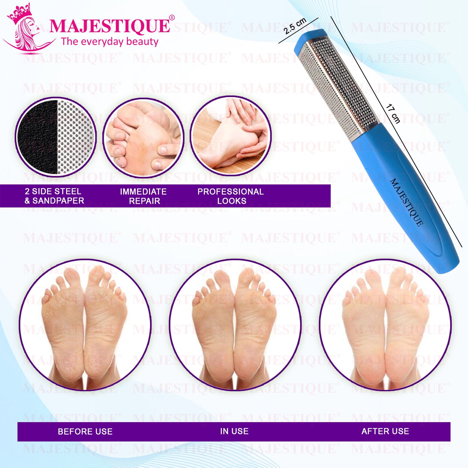 Double Sided Foot Files - Heel Rasp for Foot Scrapper - Color May Vary