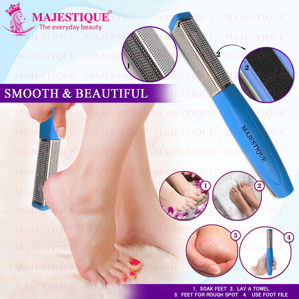 Double Sided Foot Files - Heel Rasp for Foot Scrapper - Color May Vary