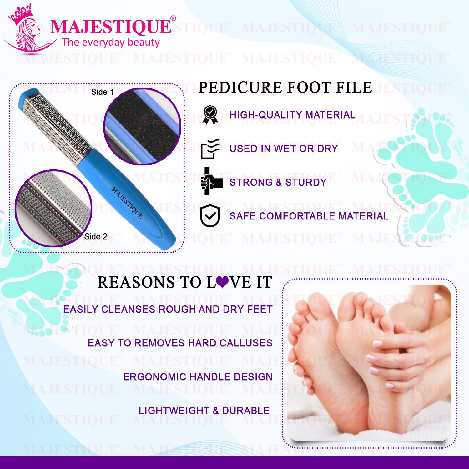 Double Sided Foot Files - Heel Rasp for Foot Scrapper - Color May Vary