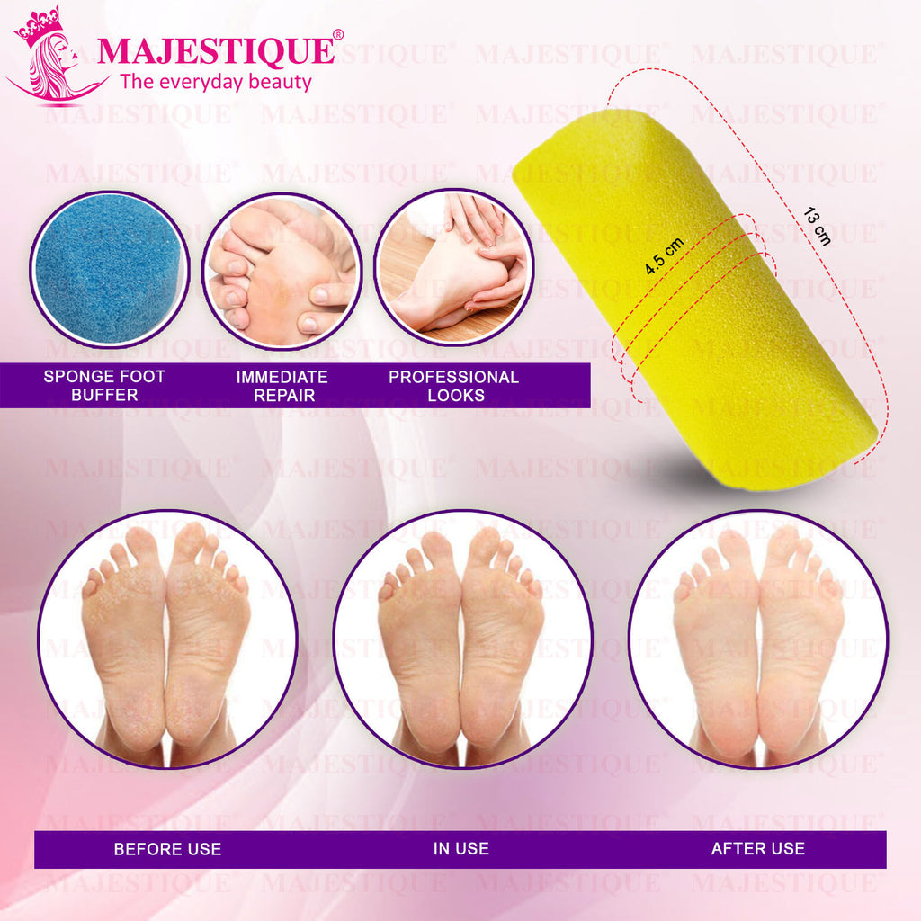 Moisturizing Body Wash & Sponge Foot Buffer, Clean Scent, Exfoliates - Color May Vary