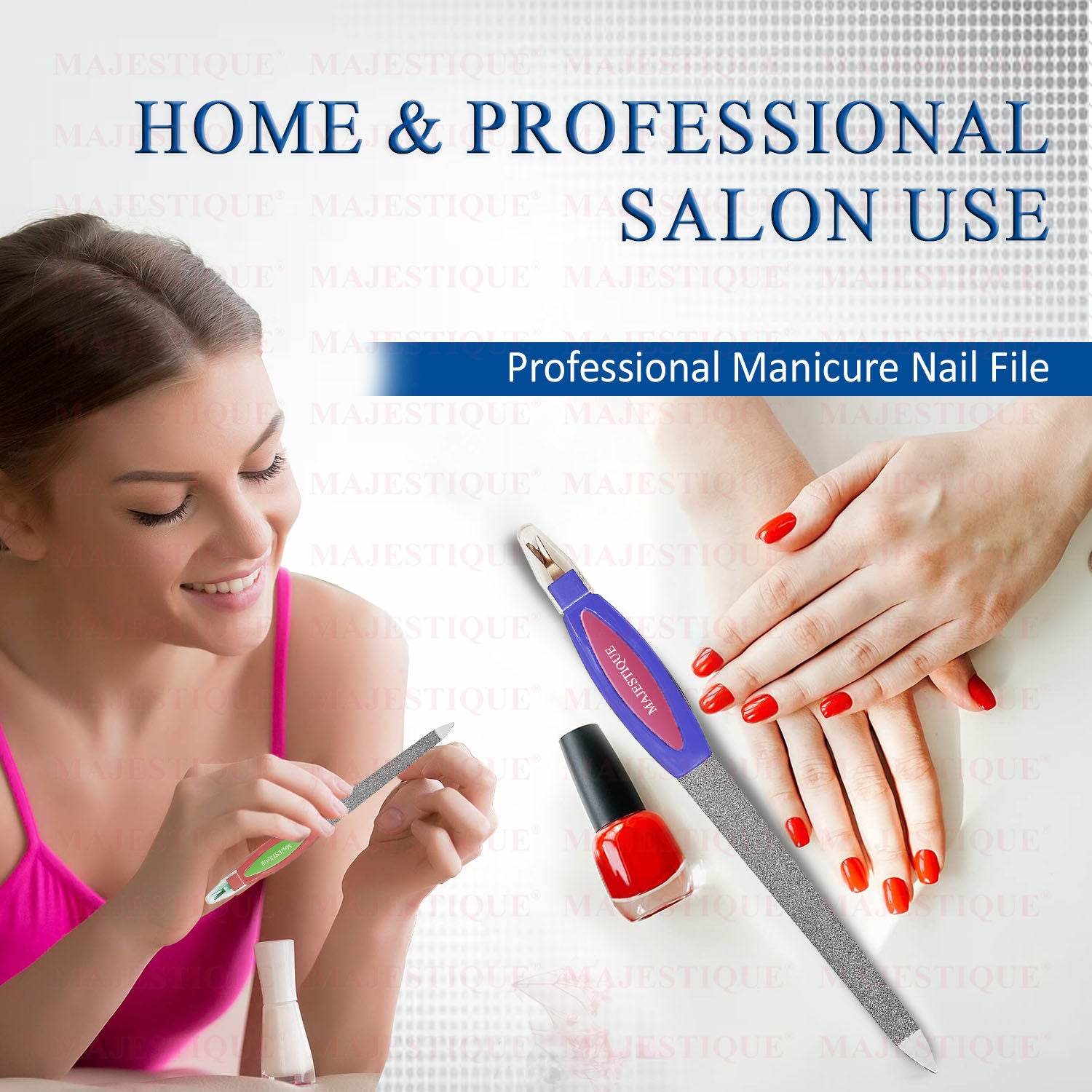 Nail File - Perfect for Filing, Shaping and Polishing - Color May Vary