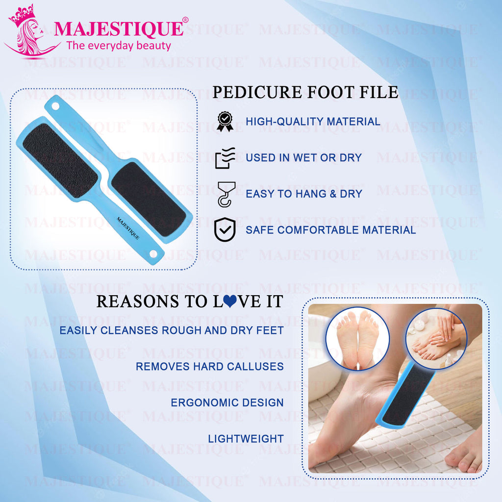 Double-Sided Foot Scrubber - Tools for Wet and Dry Feet - Color May Vary
