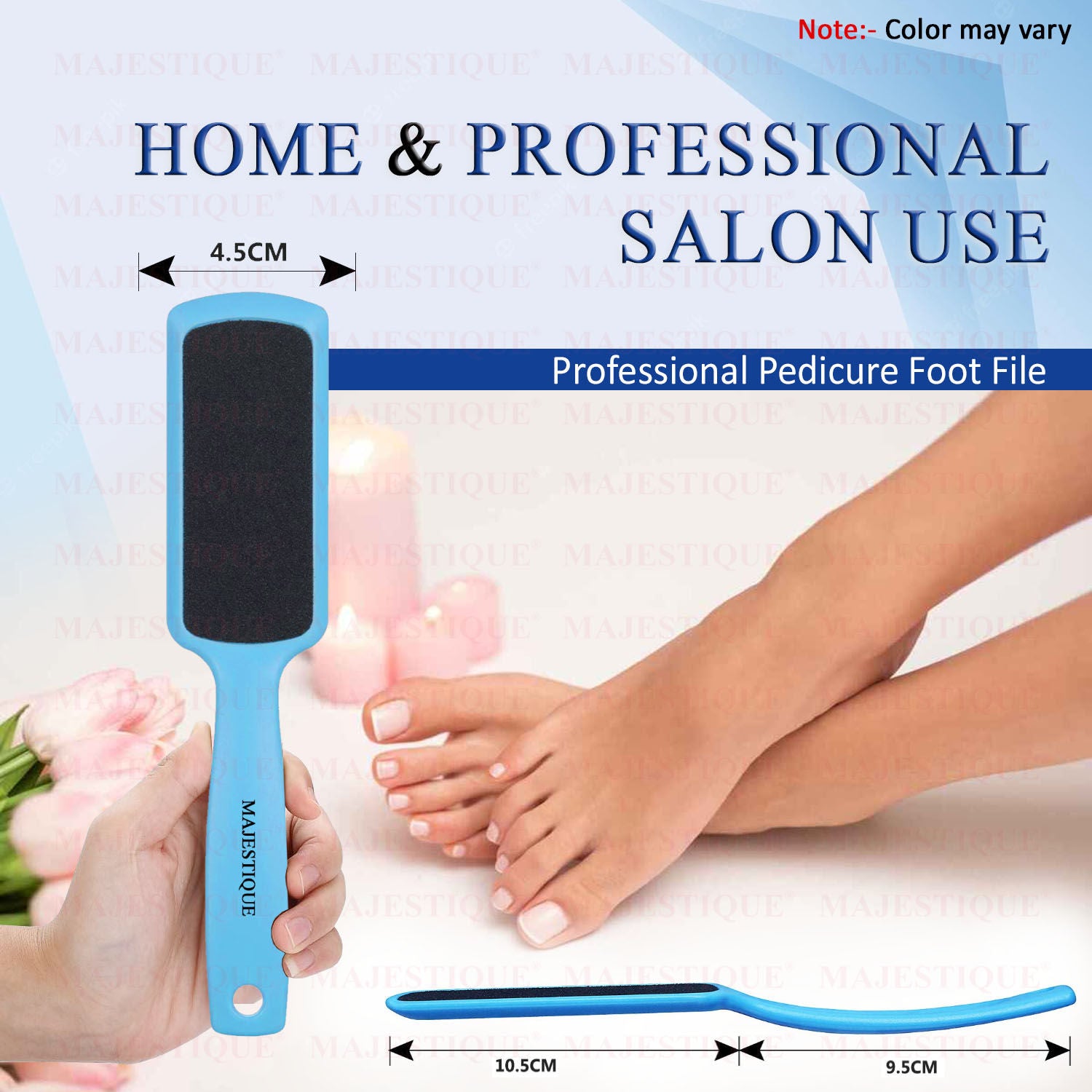 Double-Sided Foot Scrubber - Tools for Wet and Dry Feet - Color May Vary