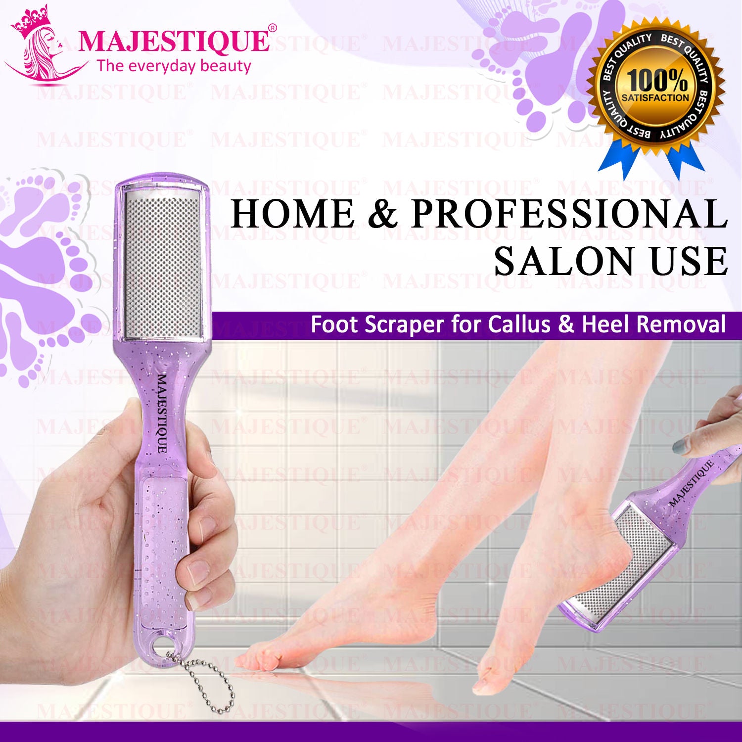 Foot Scraper for Callus & Heel Removal - Dry & Wet Pedicure Tool - Color May Vary