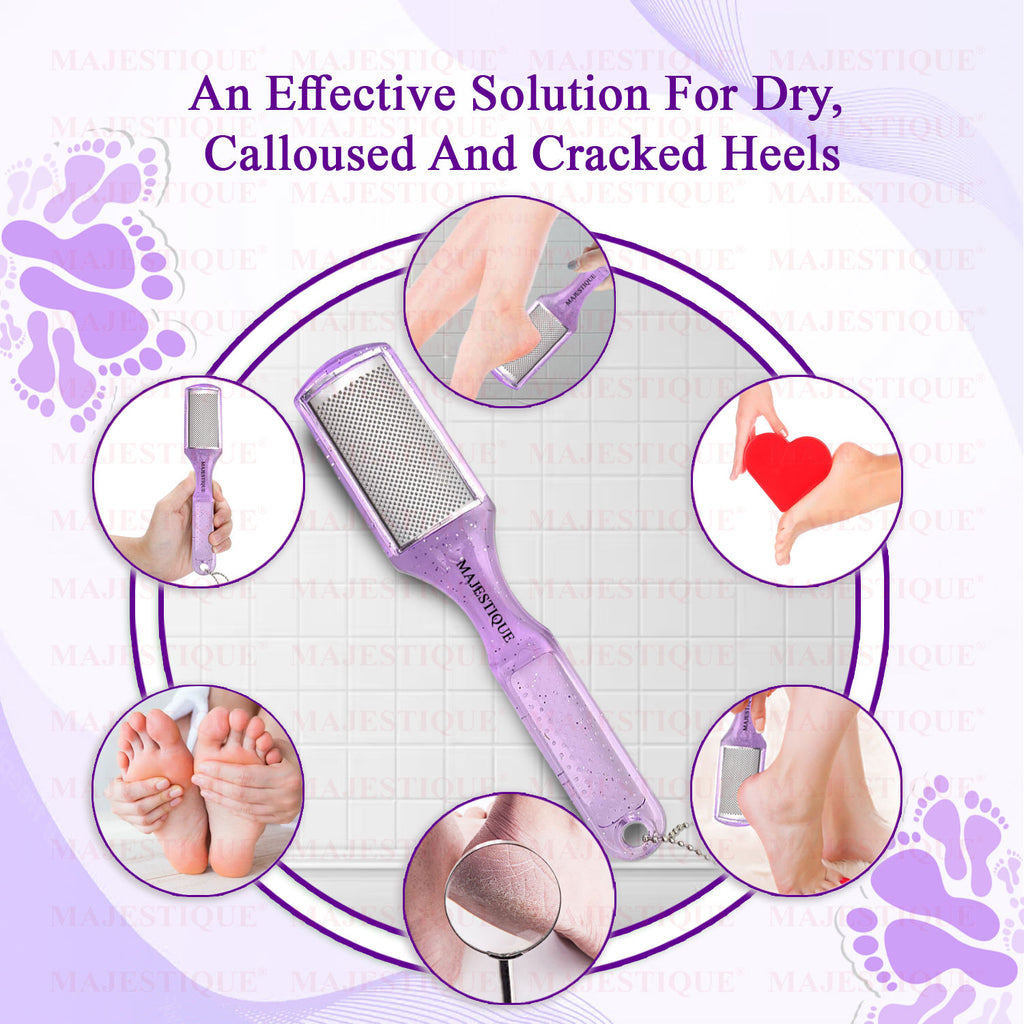 Foot Scraper for Callus & Heel Removal - Dry & Wet Pedicure Tool - Color May Vary