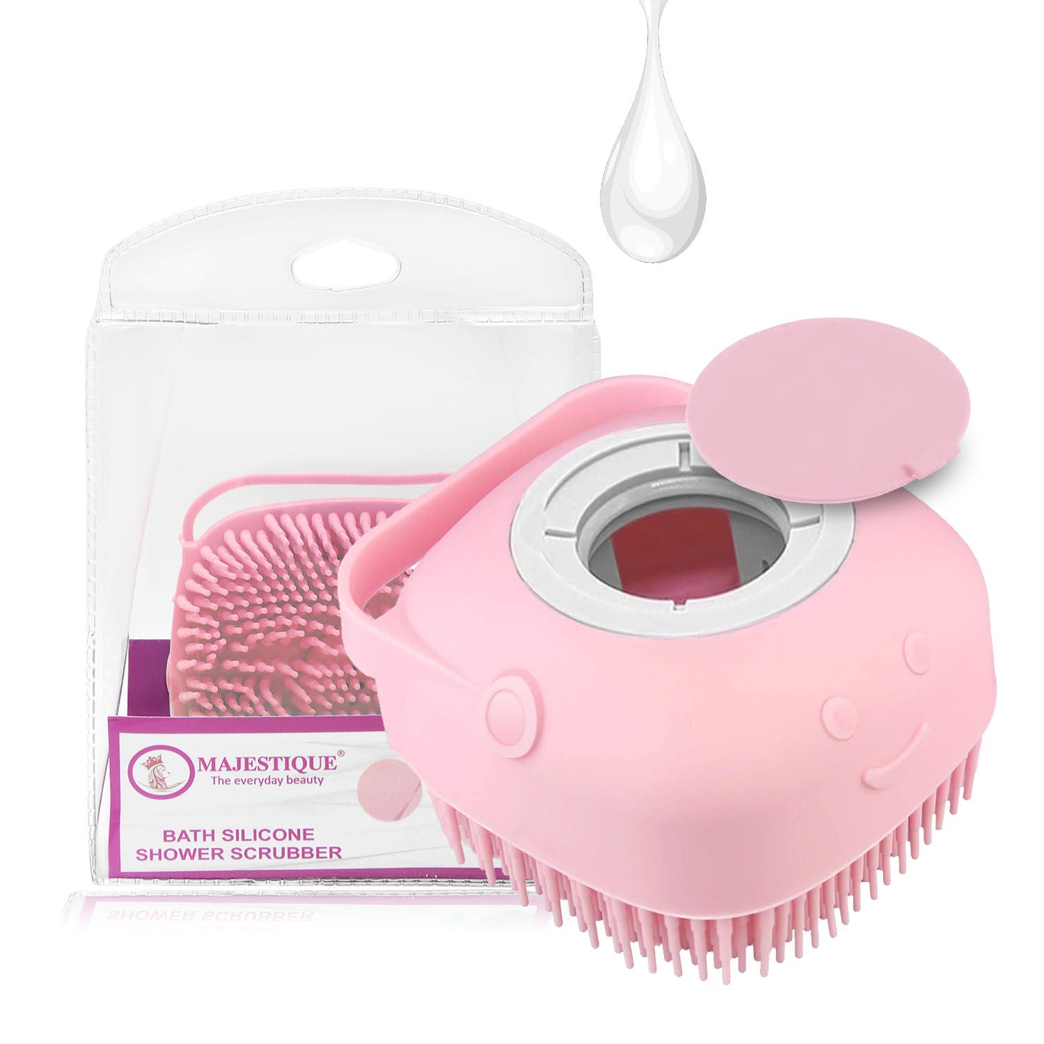 Bath Silicone Shower Scrubber Color May Vary
