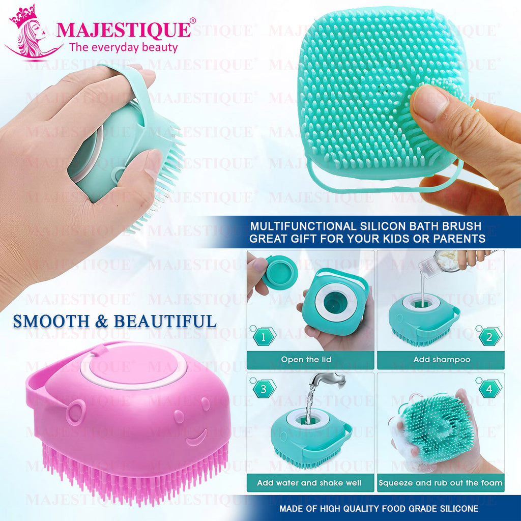 Bath Silicone Shower Scrubber Color May Vary
