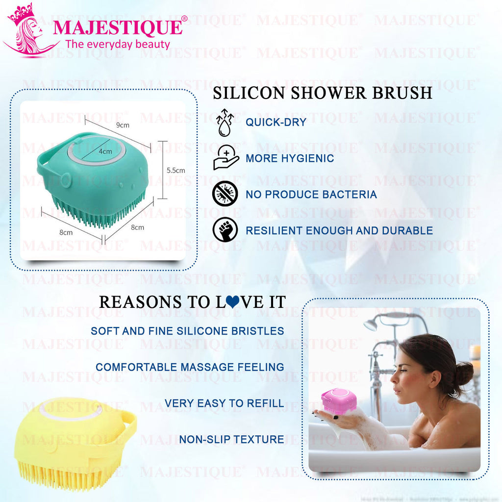 Bath Silicone Shower Scrubber Color May Vary
