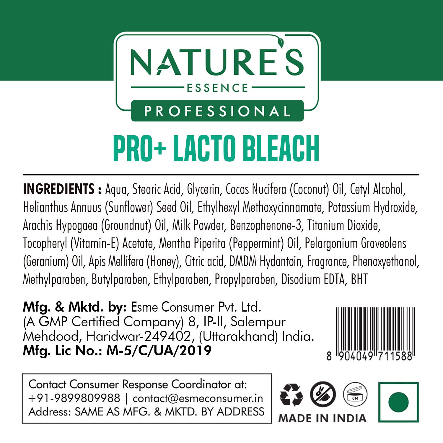 Lacto Bleach Natural Milk Bleach Without Activator
