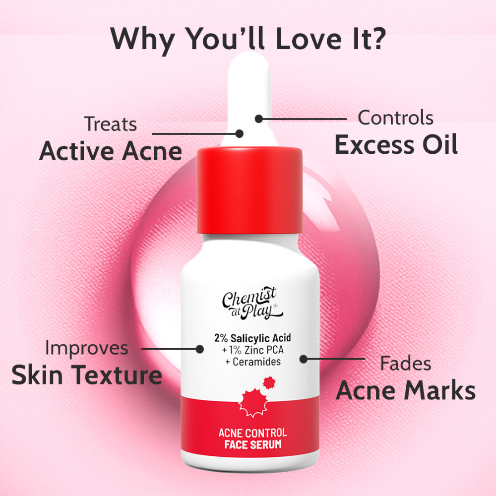 2% Salicylic Acid Face Serum Treats Active Acne, Controls Excess Oil
