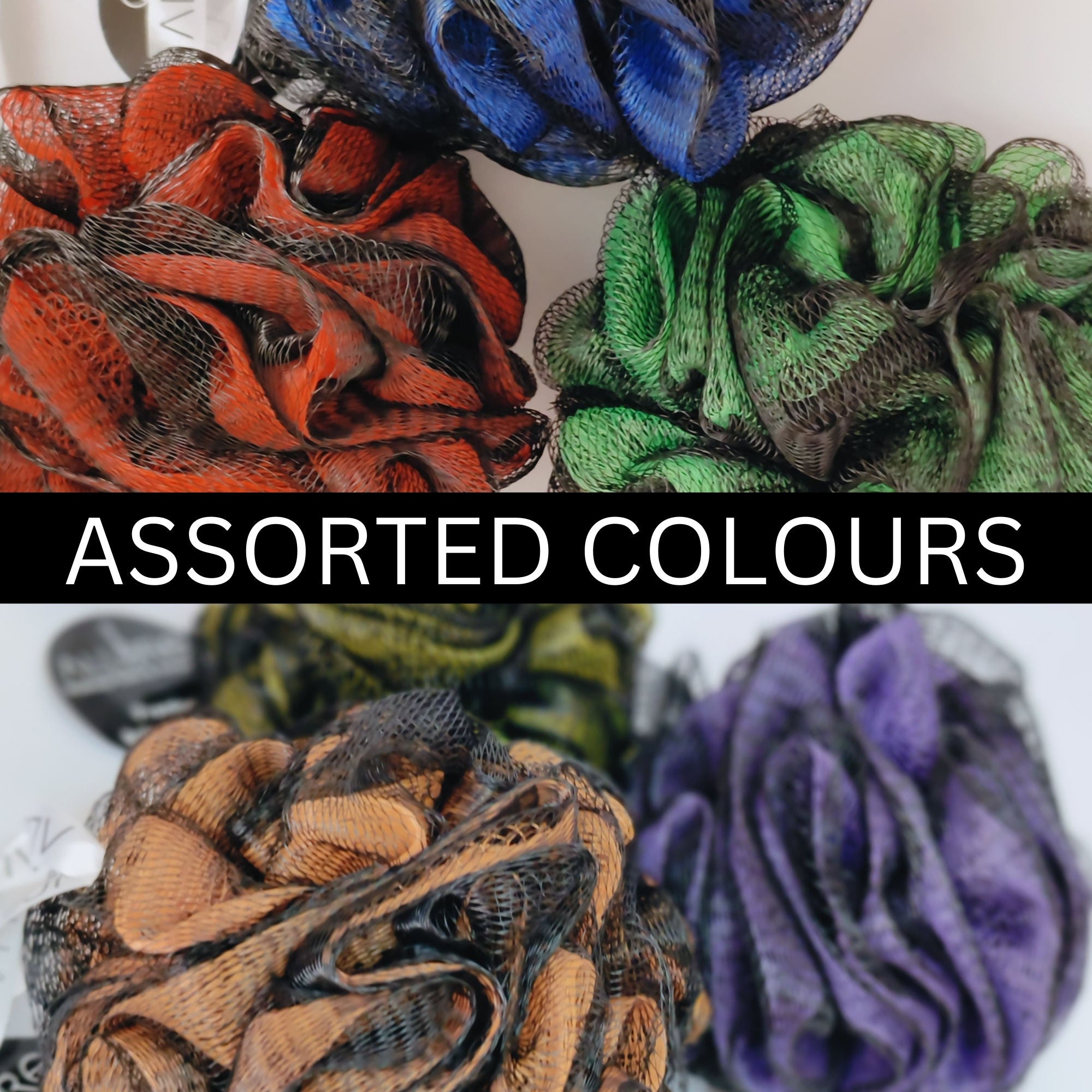 Metallic Loofah (Mix Colours)