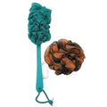 Metallic Bath Brush & Loofah Set - Color May Vary