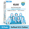 Ultra Thin 12 XXL 100% Cotton Rash Free Sanitary Pads