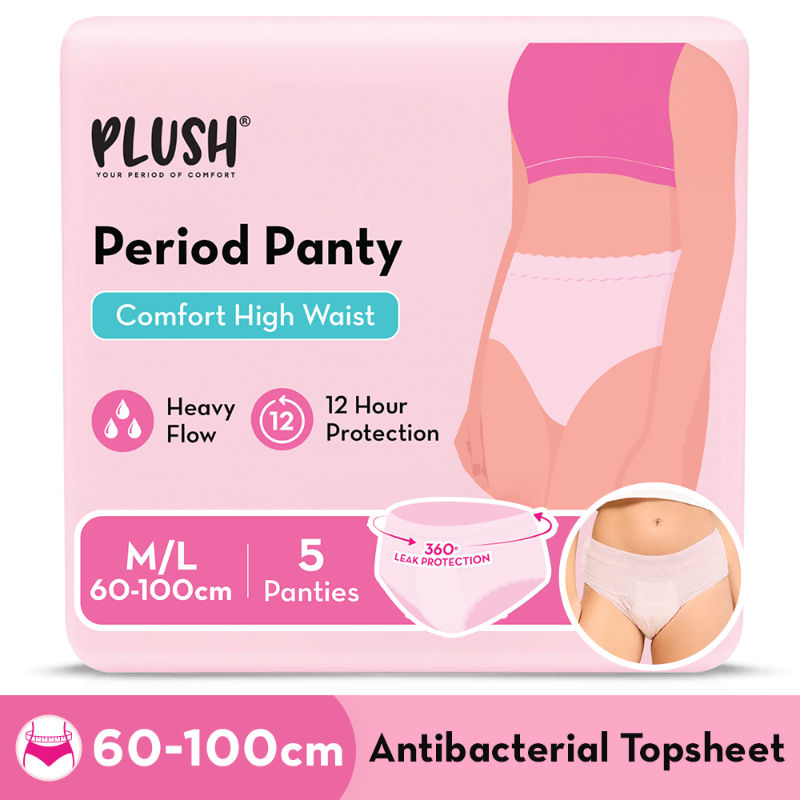 100% Leakproof High Waist Disposable Period Panty M/L 12 Hour Protection