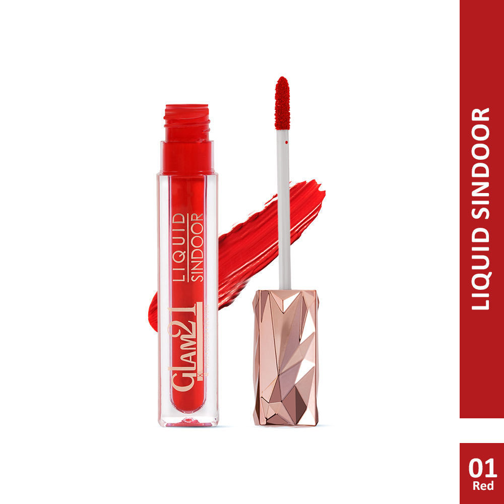 Liquid Sindoor Sponge Tip Applicator Smudge - Red