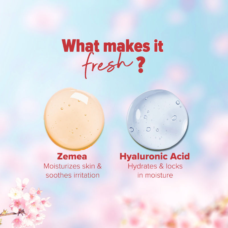 Refresh+ Cherry Blossom Bloom Perfume Body Mist-Long Lasting Fragrance for All Skin Types