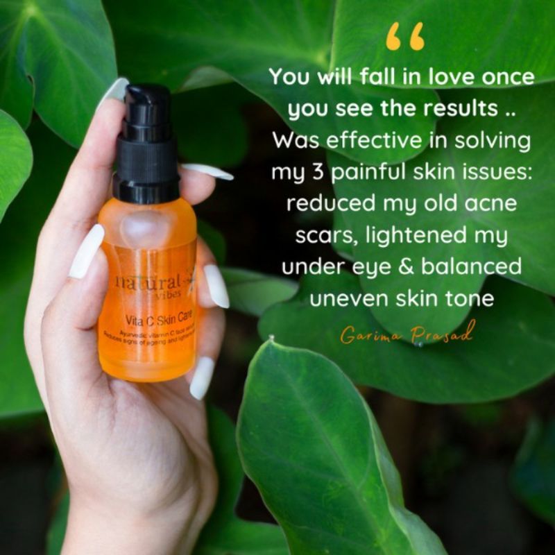 Ayurvedic Vitamin C Skin Care Face Serum