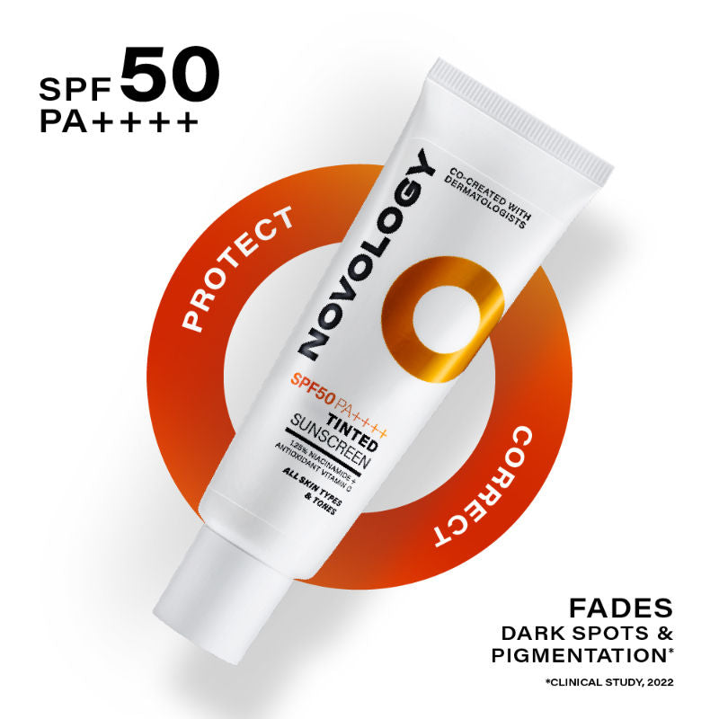 SPF 50 PA++++ Tinted Sunscreen For Pigmentation, For All Skin Types, Natural Finish