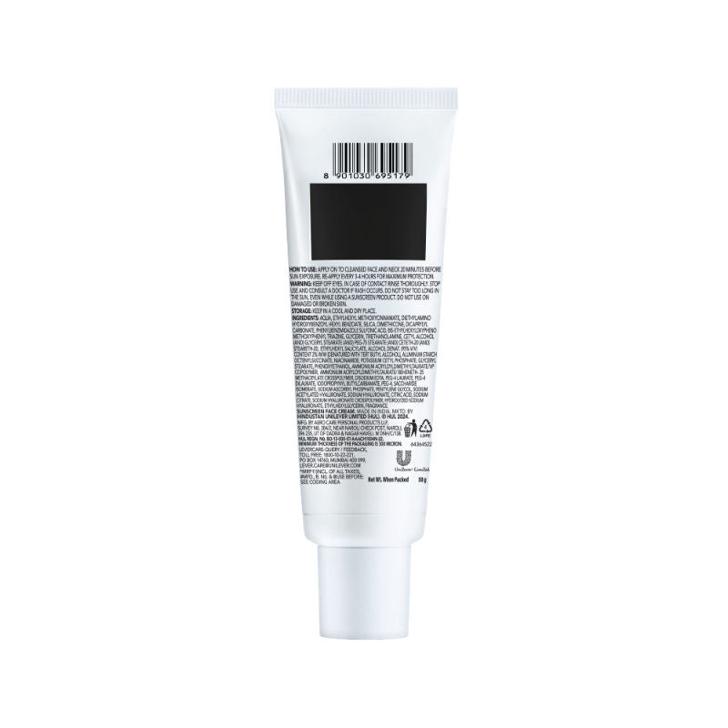 SPF 50 PA++++ Hydrating Sheer Sunscreen With Niacinamide For Dry Skin, Non Sticky