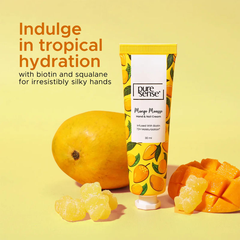 Mango Mousse Non Sticky Hand And Nail Biotin Cream