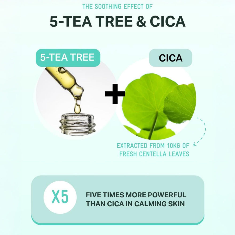 Tea Tree Cica Soothing Korean Toner, For Acne-Prone & Sensitive Skin